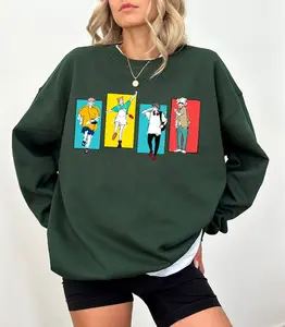 JJK Sorcerer Team Art SWEATSHIRT, Size Up For Oversize Look, Gojo Itadori Megumi Nobara, Jujutsu Kaisen Anime Streetwear, Otaku Gift