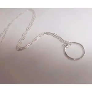 Sterling Silver Minimalist Loop Necklace