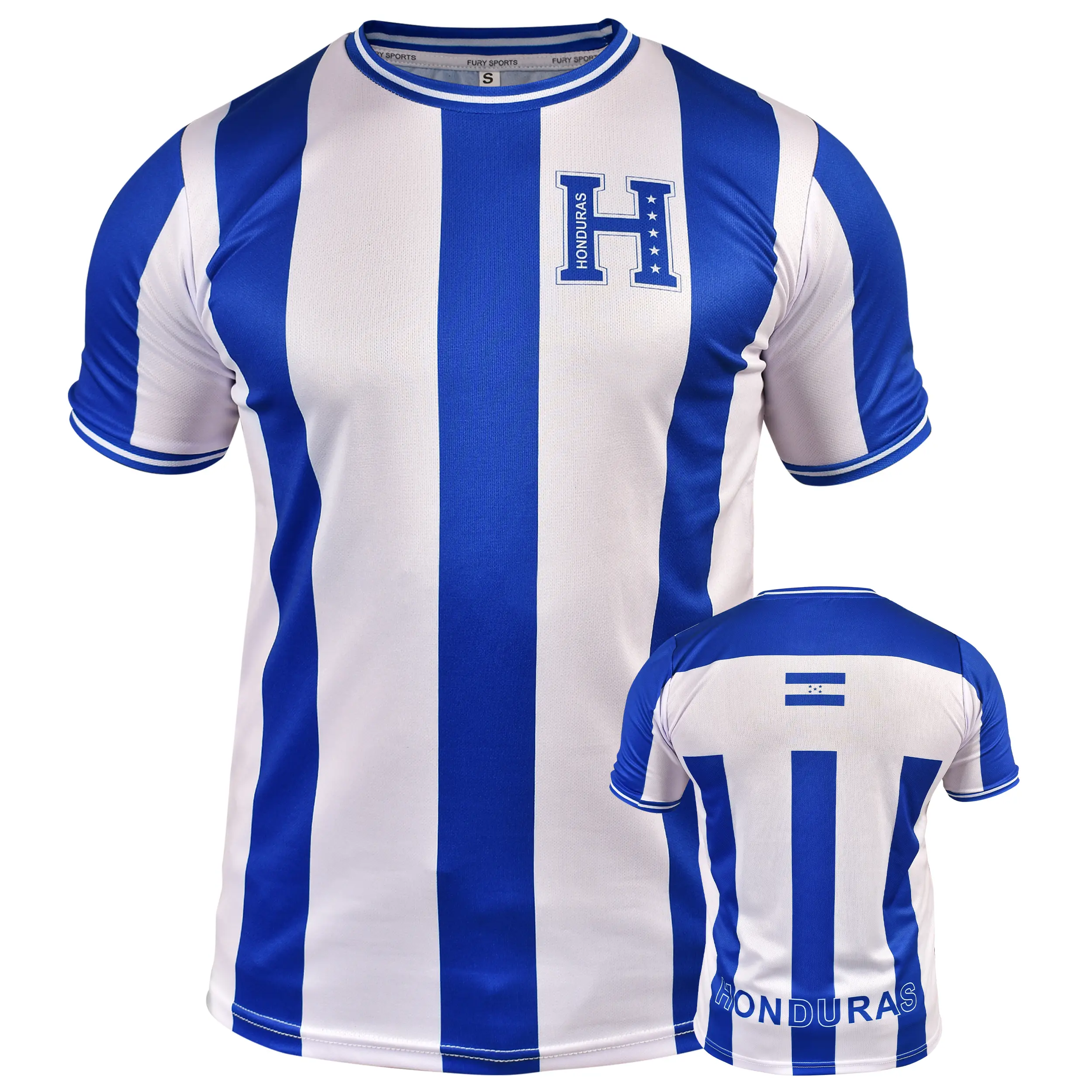 Fox & Fury Heritage-inspired Soccer Jersey Fans of Honduras Colors - Soccer Shirt - Football Jersey Men/Women/Unisex