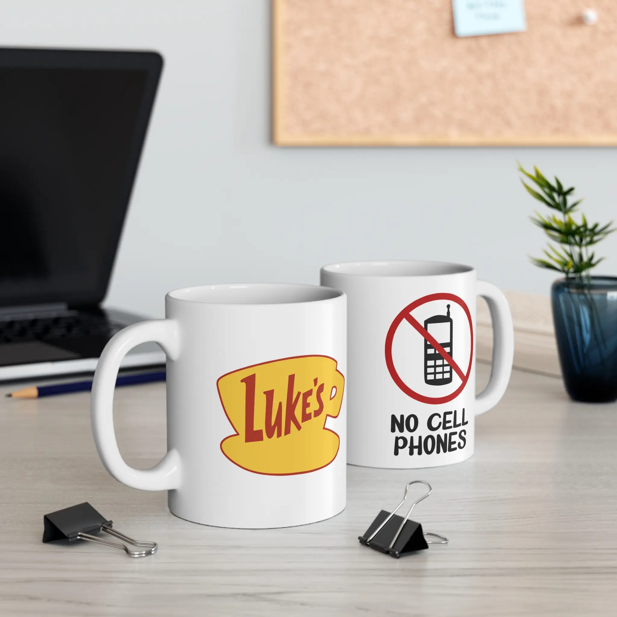 No Cell Phones Coffee Mug 11oz Luke's Diner, Best gift or souvenir mug 11oz 15oz