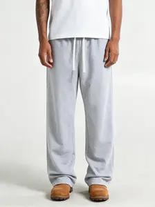 summervibes Men’s casual athletic pants, loose straight sweatpants, knit fabric, versatile for spring, summer, and autumn