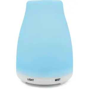 HealthSmart Essential Oil Diffuser Cool Mist Humidifier Aromatherapy with 150ML Tank Adjustable Timer 2 Mist Modes for Home Office Travel