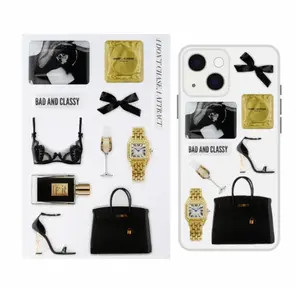The Bad & Class Chic Affirmations 3D Epoxy Sticker Set