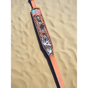Custom Handmade Tooled Rifle Sling - Personalized