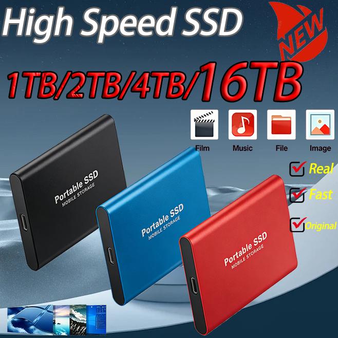 New External SSD 1TB/2TB/4TB Durable Portable Hard Disk High-rate Original Solid-state Drive for PC/Laptop/Phone/Mac New External SSD 1TB/2TB/4TB Durable Portable Hard Disk High-rate Original Solid-state Drive for PC/Laptop/Phone/Mac