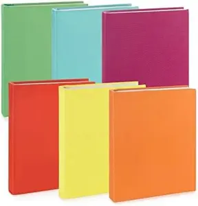 6 Stretchable Book Covers for Hardcover, Colorful Fabric Book Cover