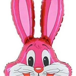 36 in Mylar pink bunny balloons