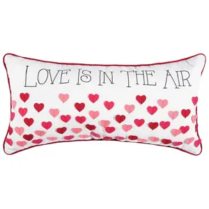 12" x 24" Love Is In The Air Valentine's Day Pillow by Valerie 12" x 24" Love Is In The Air Valentine's Day Pillow by Valerie
