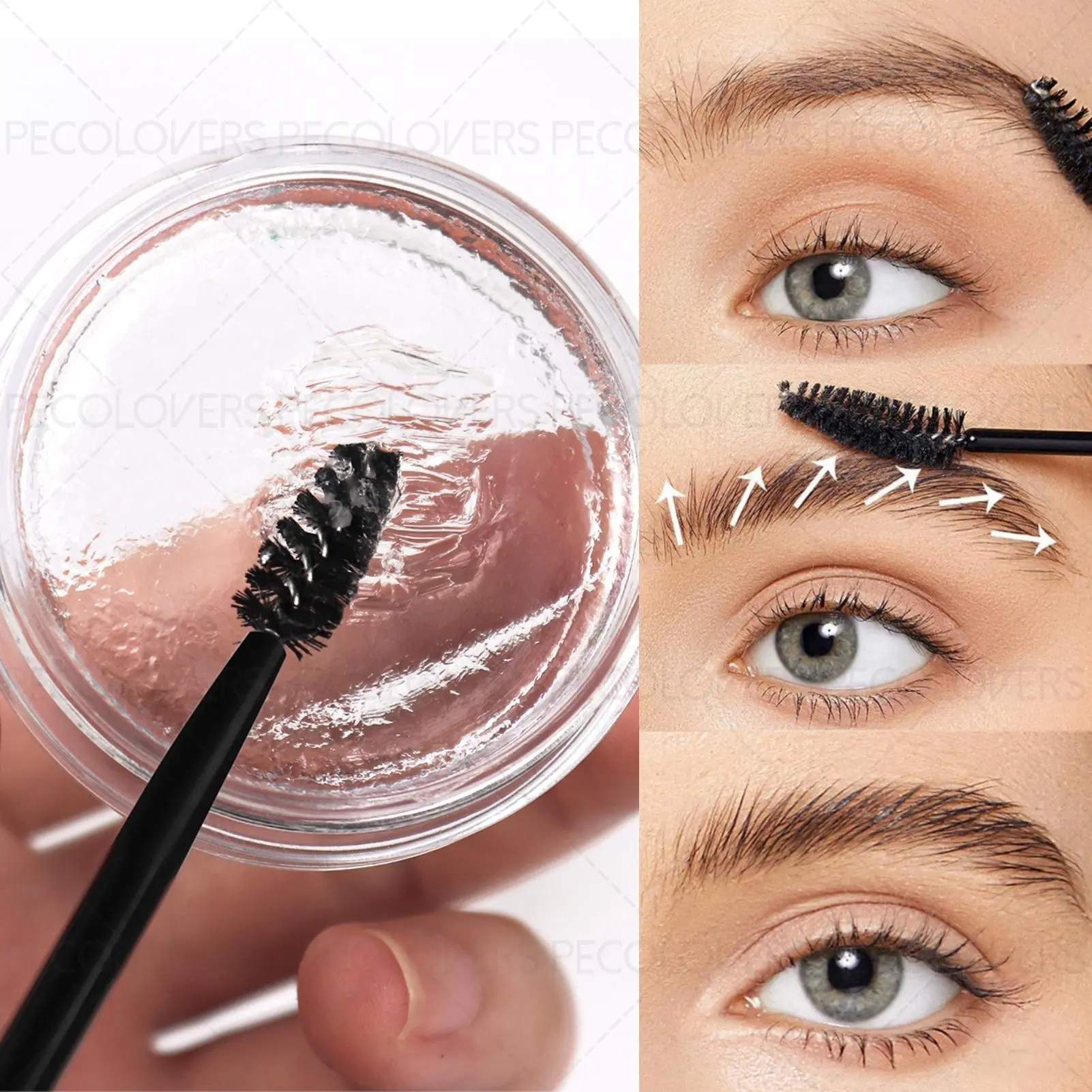 1 Piece Long-Lasting Waterproof Eyebrow Pomade Cream with Eyebrow Brush- Natural Brow Gel for Flawless Arches and Shapes Eyebrow Paste Makeup