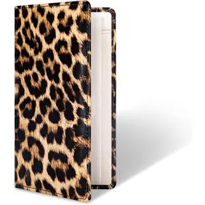 Leather Checkbook Covers for Personal Checkbook, Checkbook Holder with Free Vinyl Divider, Checkbook Cover for Duplicate Checks for Men and Women