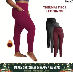 Ytech X 1/3/5Pack Leggings  Plus Size Fleece Lined Leggings with Pockets for Women High Waisted Warming Thermal Winter Yoga Pants for Workout Thick Leggings#TikTokShop#shopblackfriday#christmasgiftideas#blackfriday leggings