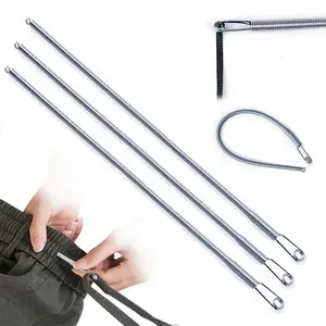 3pcs Spring Loop Threader, Bendable Multi-Purpose Cord Threading Tool for Eyelets, Elastic and Lace