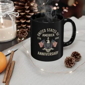 USA 1776 Mug, US 250th Anniversary Coffee Mug, Patriotic 4th of July Mug, Liberty Mug, Semiquincentennial Souvenir, Patriotic Gift