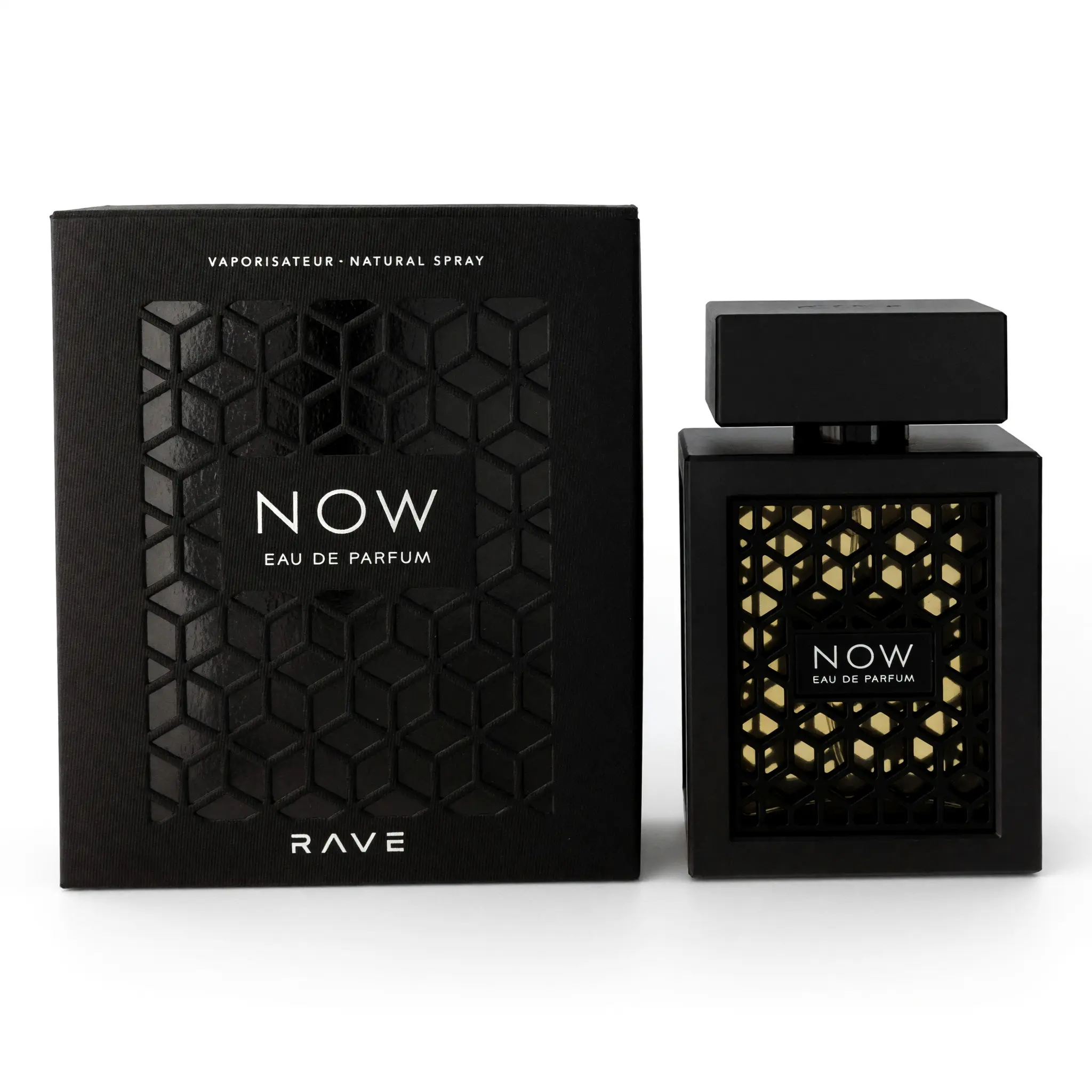 Rave Now Black by Lattafa, 3.4 oz EDP Spray for Unisex