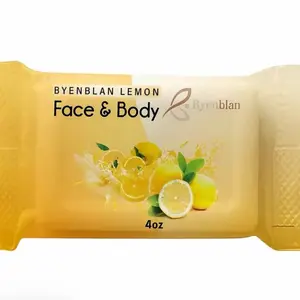 Byenblan Lemon Face & Body Soap – Refreshing Skin Cleanser papaya carrot