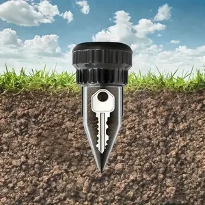 Garden Key Hider, Realistic Underground Garden Spike Key Safe, Key Storage, High-Quality Durable Plastic, Decorative Easy-to-Insert Lawn Key Holder for Outdoor Garden & Patio Security