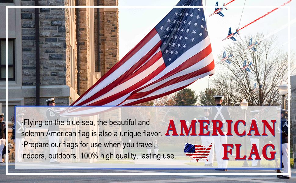 3x5 FT Heavy Duty American Flag for Outside Deluxe Spun Polyster US Flags, Waterproof UV Resistant USA Flag, Embroidered Stars National Flag,Tear-Proof America Flag High Wind,United States Flag 4-Row Stitching and Reinforced Seams,Stars and Stripes