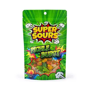 Super Sours Pickle Burst Edible Gummy Tangy