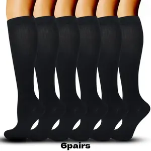 Compression Socks for Women and Men Circulation (2/3/6 Pairs) is Best Support for Running Athletic Cycling Hiking