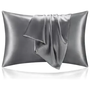【Mother's Day Gifts】Hvnde Satin Pillowcase for Hair and Skin,2 Pack, Super Soft and Cooling Similar to Silk Pillow Cases 2 Pack with Envelope Closure, Gift for Women Men