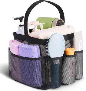 EUDELE Mesh Shower Caddy Portable for College Dorm Room Essentials, Shower Caddy Dorm with 8-Pocket Large Capacity for Beach, Swimming, Gym, Travel Essentials