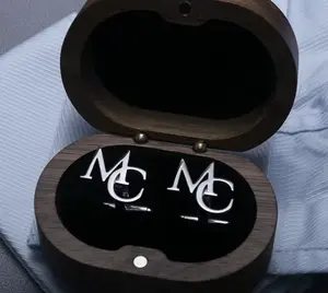 Men's Custom Cuffs | Stainless Steel Initials Cufflinks - Fashionable Jewelry for Men | Vola