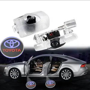 2026 New For Toyota Led Car Lights, Emblem Door Welcome Laser HD Projector Lamp Auto Logo Accessory For Toyota Crown 2005-2017 Land Cruiser 2003 Prado 2004 Reiz 2006 Camry 2006 Highlander 2009 Corolla 2007 EZ 2011 Prius 2006