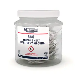 MG Chemicals - 860-4G Silicone Heat Transfer Compound, 4g Packs (100 per tub)