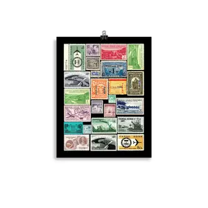 Canal Zone Stamps Poster