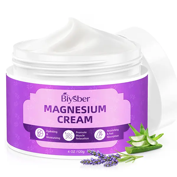 Organic Lavender Aromatherapy Body Butter - 4 oz Dead Sea Mineral Magnesium Moisturizing Cream for Adult Sleep Aid & Muscle Relief, Gentle Daily Hydrating Body Care Gift, Calming