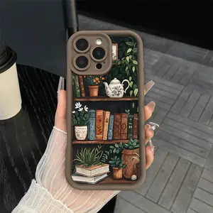 Premium Case for iPhone 17 Pro Max 16 15 Plus 14 13 12 11 XS XR Vintage Books Rugged Pocket-Friendly Shockproof Silicone Protective Soft Case