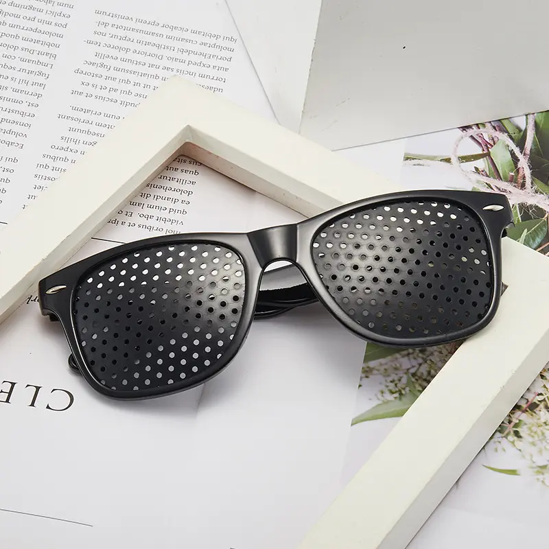 Pinhole Glasses, Unisex Lightweight Fashion Frame Eyewear for Daily Vision Training and Fatigue Relief, Frame Glasses