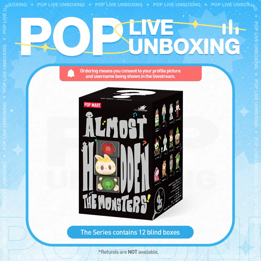 [POP NOW]THE MONSTERS Almost Hidden Series Figures  Blind Box, Mystery Box POP MART