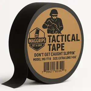MagGrips Tactical Tape - Durable Polycotton Matte Finish Non-Elastic Water Resistant Grip Tape for Tactical Gear.