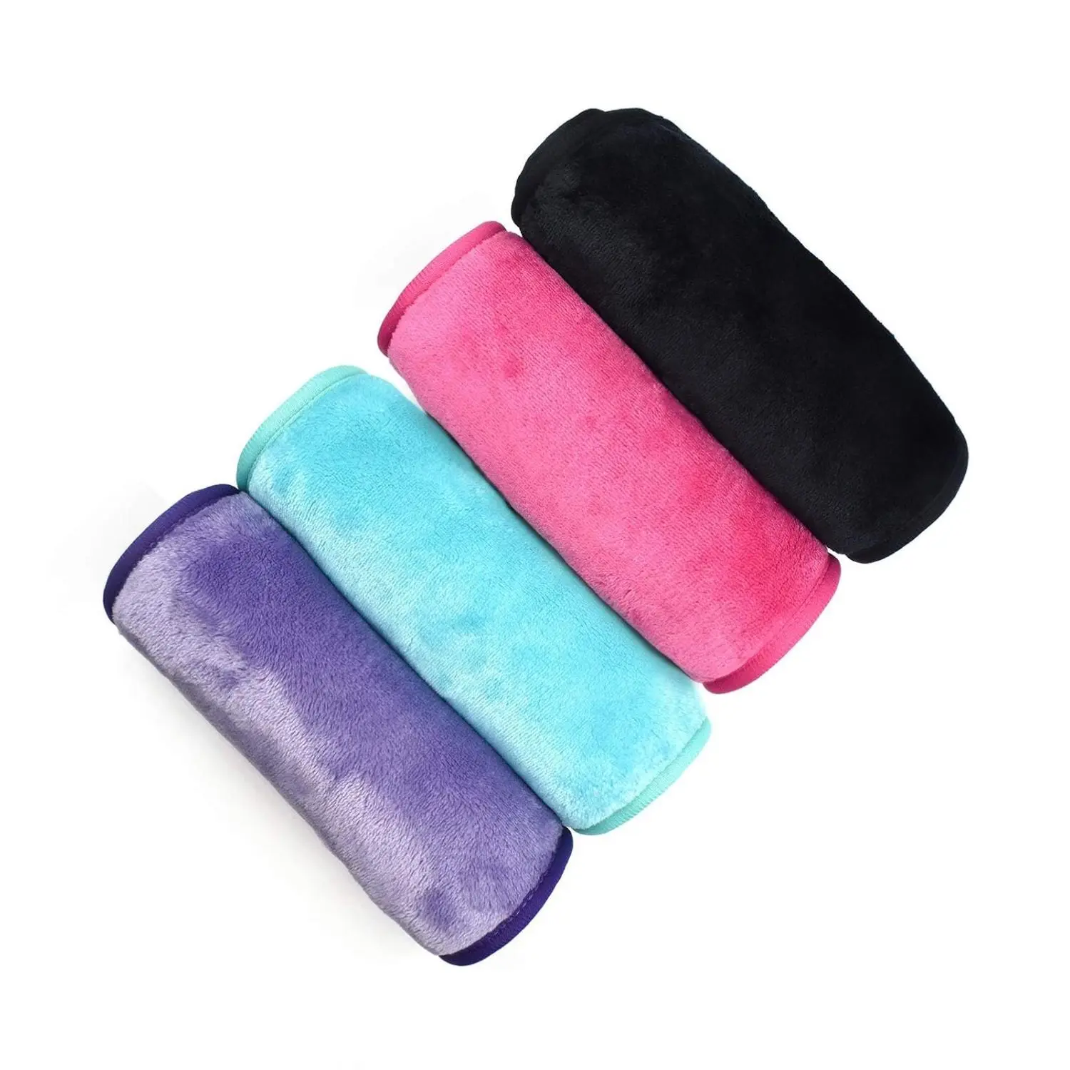 Reusable Makeup Remover Cloths (4 Count) - Microfiber, Fast-Drying Washcloths, Gentle Hypoallergenic Soft Cleansing Face Towels for Women, Makeup Cleansing, Reusable Makeup Removers