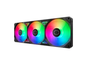 Cooler Master Single-Frame aRGB PC Case|Liquid Cooler Fan, 360mm, Single Modular Cable, PWM 2,050 RPM, Air Balance Blades, Loop Dynamic Bearing, Radiant aRGB Lighting