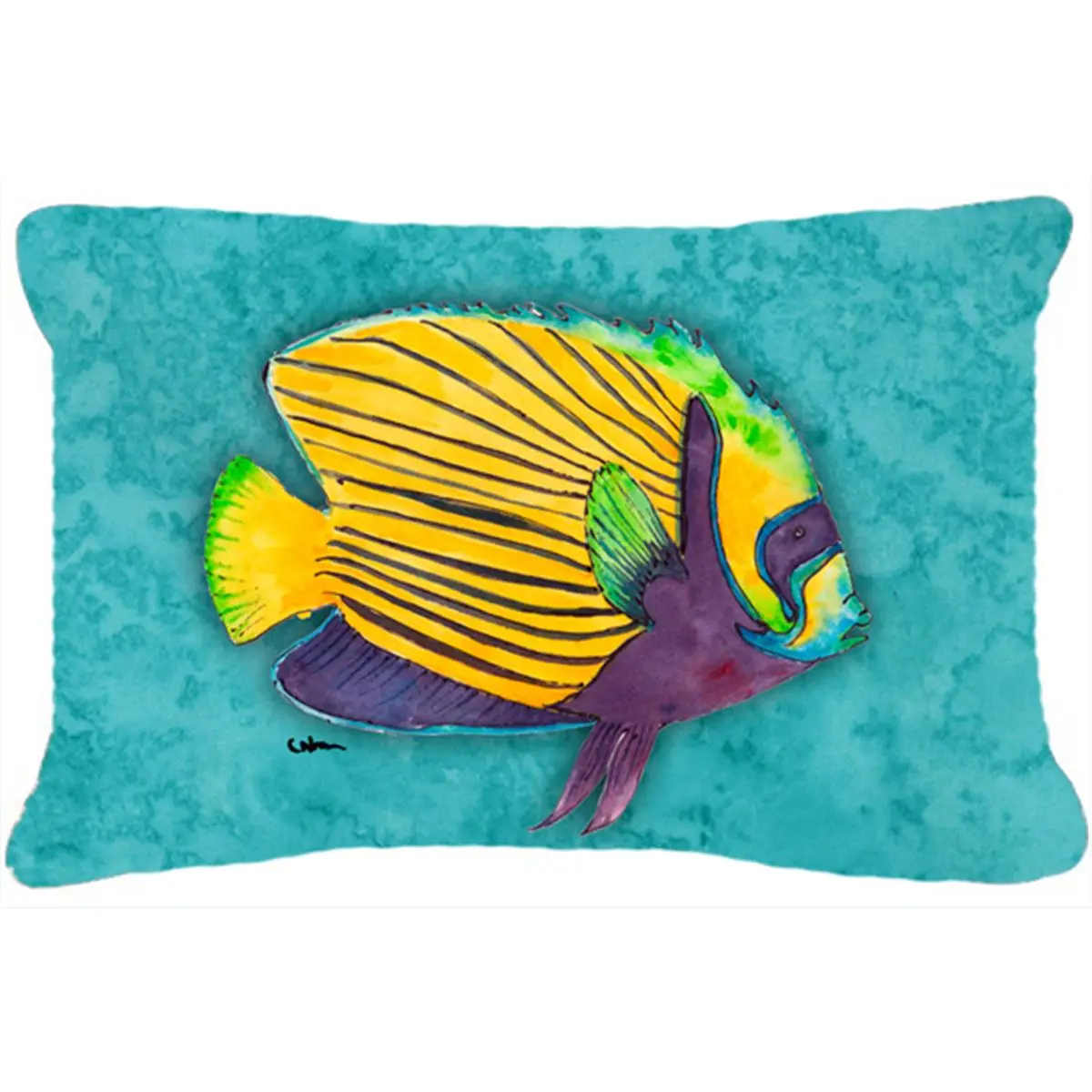 Tropical Fish Indoor & Outdoor Fabric Decorative Pillow