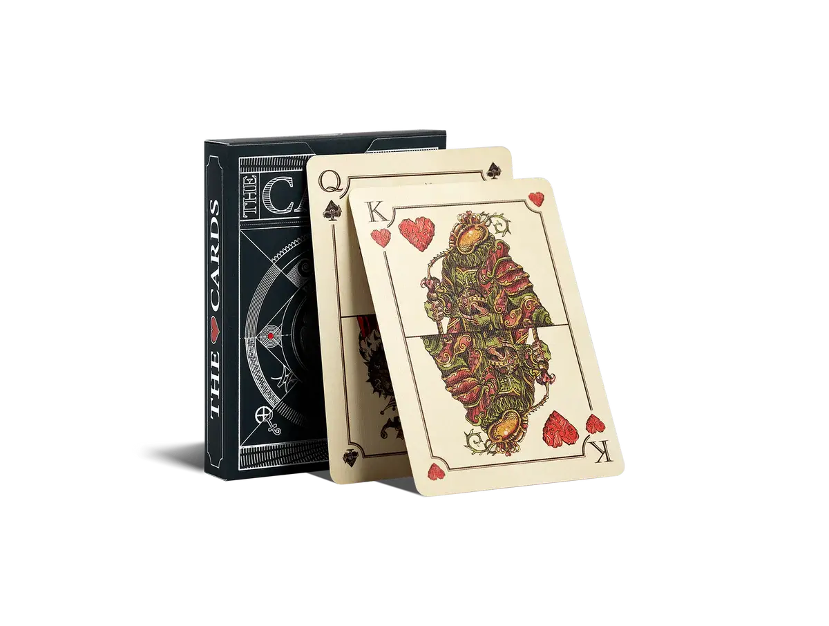 Vintage Ornate Poker Playing Cards, Celestial Astrology Deck Box, Ornate Floral Art for Card Collectors