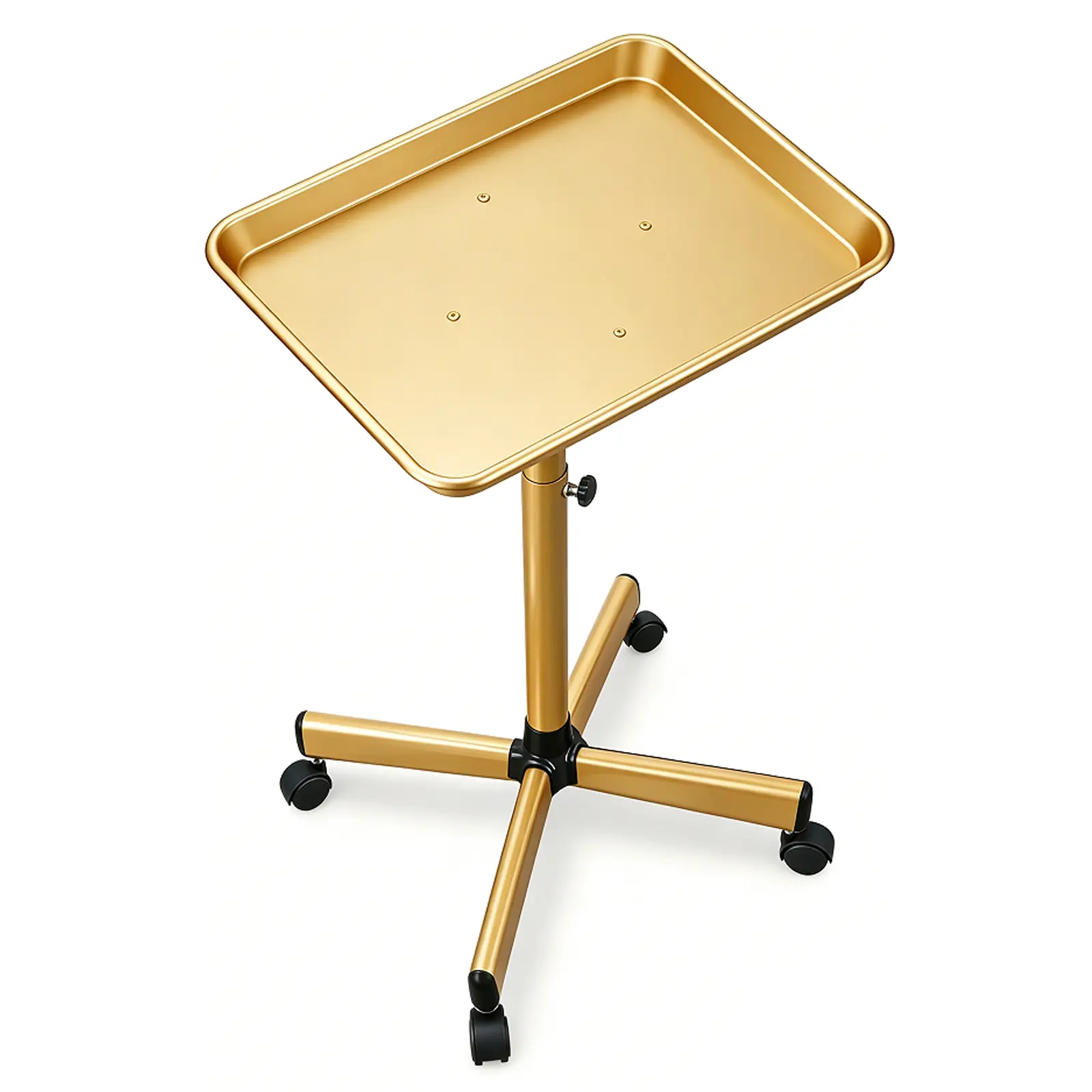 Premium Aluminum Salon Tray, Sturdy Corrosion-Resistant Adjustable Tray is Used for Salon Tray on Wheels, Salon Tool/Color Tray, Beauty Spa Tray, Dentist Tray, Etc.…(Gold)