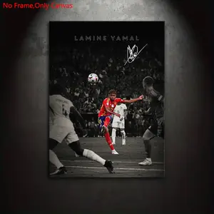 1 piece/set of frameless canvas painting print poster, Canvas art and prints for walls, classic realistic art, Spanish professional football player, perfect gift for sports culture enthusiasts, ideal for bedroom, living room, wall decoration