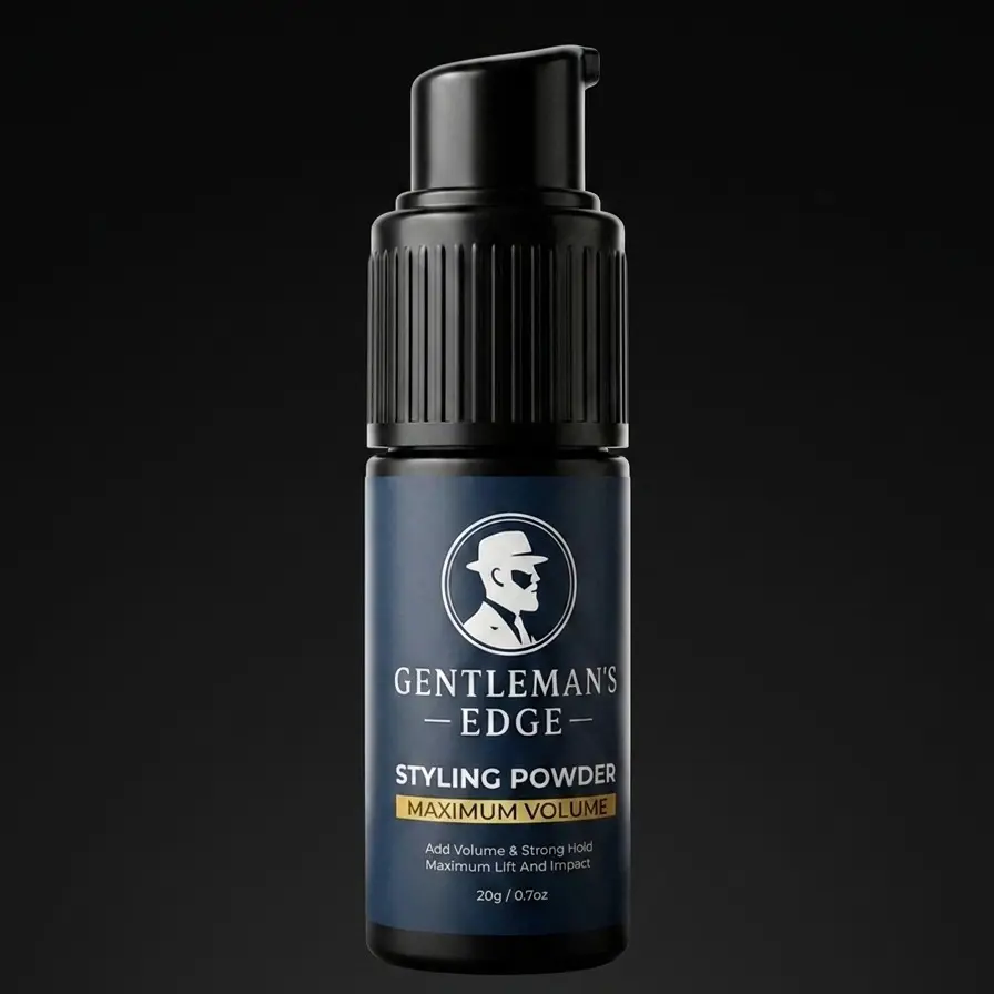 Gentleman's Edge Haircare Styling Powder - Instant Volume, Texture, Lightweight Matte Finish, Simple & Effective