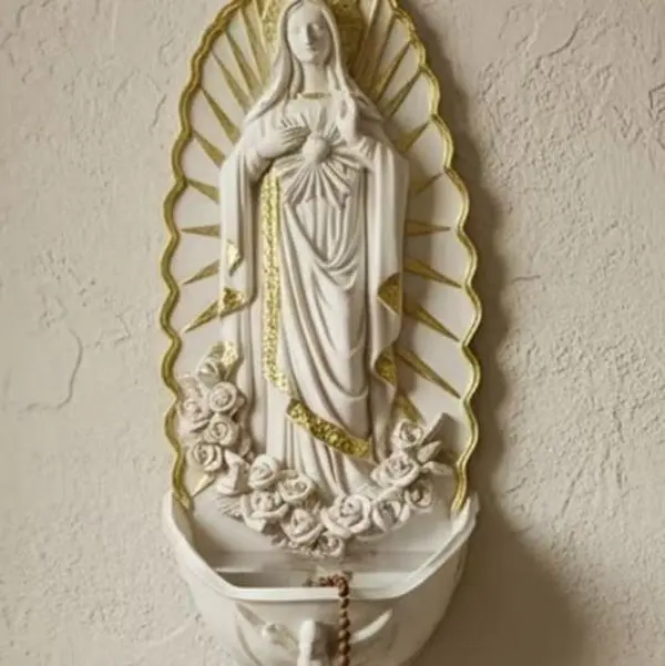 Our Lady of Guadalupe Holy Water Font for Catholics