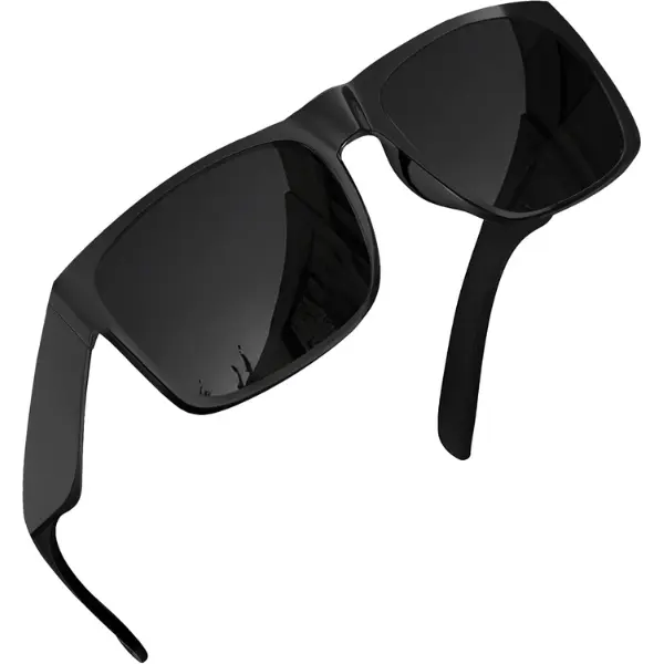 Super Dark Black Lens Glossy Frame