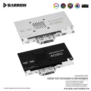 Barrow LRC2.0 Full Coverage GPU Water Block For ASUS TUF 4080 Aurora - Black