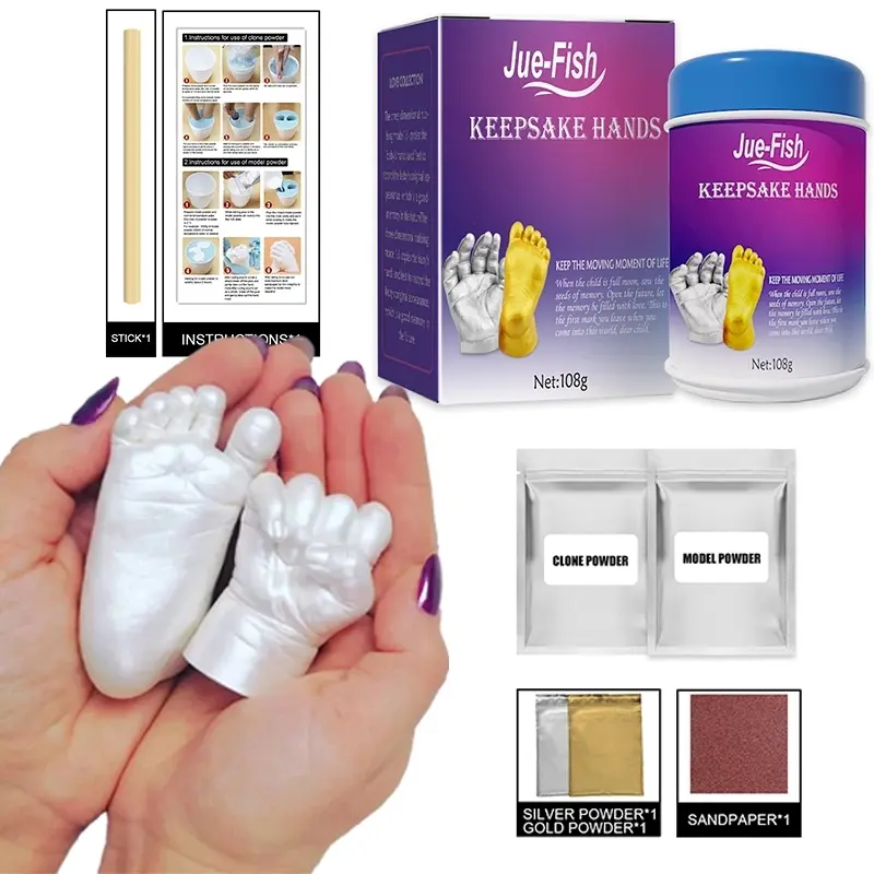 3D Hand Model Making Kit, DIY Plaster Hand Model Making Kit, Craft, Craft Supplies, Perfect Gift for Birthday, Suitable for Couples and Parent-child Interaction