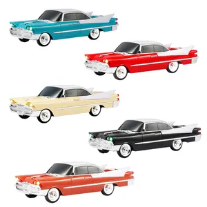 WSTER WS-1965 Vintage Retro Muscle Car Replica Bluetooth Speaker - LED Lights, Rechargeable, Portable Speakers, FM Aux Radio, TWS, USB, Smartphone Compatible, Compact Stereo Audio for Car Lovers, Outdoor Use