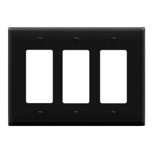 Enerlites Matte Finish Decorator/GFCI Three-Gang Wall Plate, Mid-Size