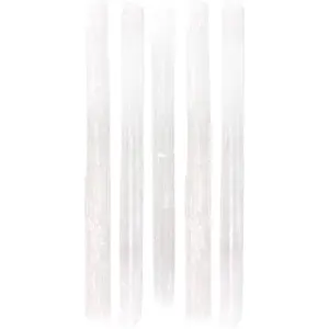 Raw Selenite Wand 4-7" Cleansing Stick for Ritual Use Chakra Energy Stone Crystal Carving Purification Tool