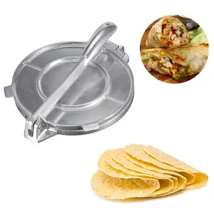Manual Pressing Machine 16/20 Cm Aluminum Alloy Pizza Pie Maker Tool, Mexican Tortilla Dough Press, Homemade Pancake Kitchen Utensil