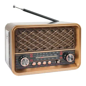 Vintage Portable Radio Supports USB Charging and TF Card/aux Input, Am/fm/sw Bands, Ideal for Home Gatherings and Outdoor Activities